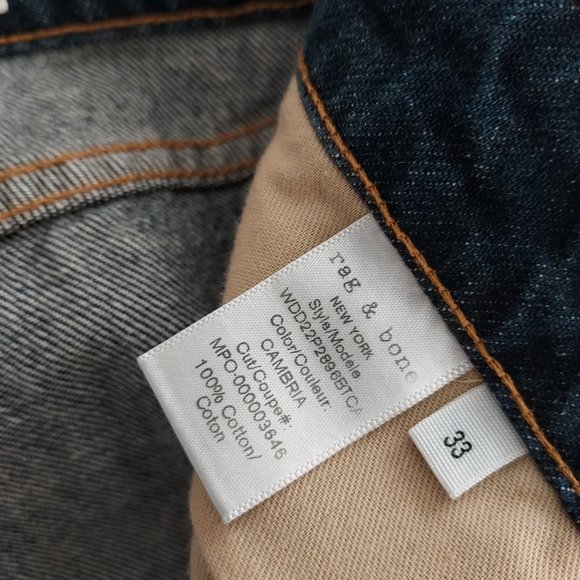 Rag & Bone Size 33 Nina High Rise Ankle Cigarette Jean NWT - Picture 11 of 14